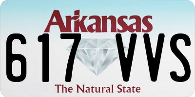 AR license plate 617VVS
