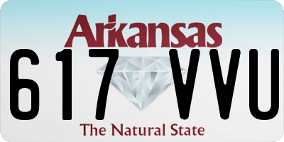 AR license plate 617VVU