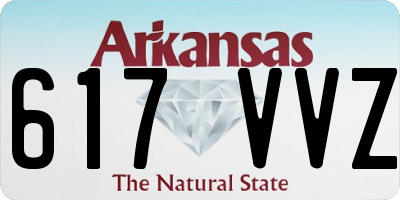 AR license plate 617VVZ