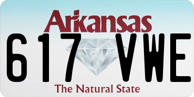 AR license plate 617VWE
