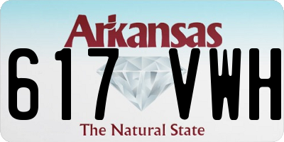 AR license plate 617VWH