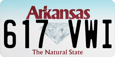 AR license plate 617VWI