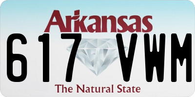 AR license plate 617VWM