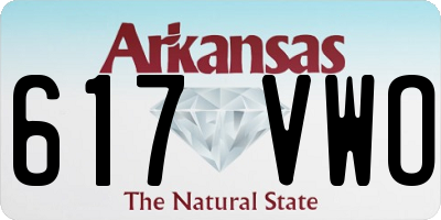 AR license plate 617VWO