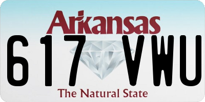 AR license plate 617VWU