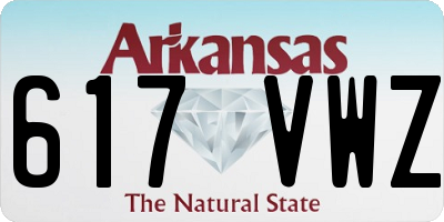 AR license plate 617VWZ
