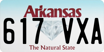 AR license plate 617VXA