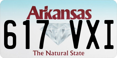 AR license plate 617VXI
