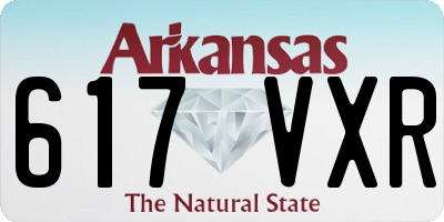 AR license plate 617VXR