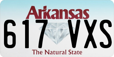 AR license plate 617VXS