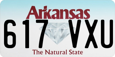 AR license plate 617VXU