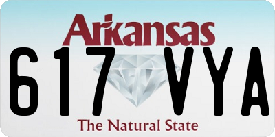 AR license plate 617VYA
