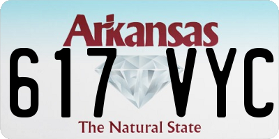 AR license plate 617VYC