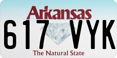 AR license plate 617VYK
