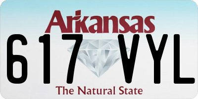 AR license plate 617VYL