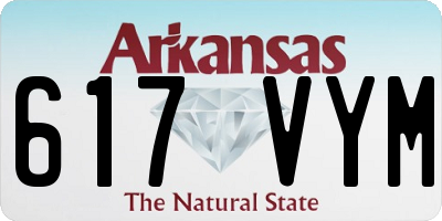 AR license plate 617VYM