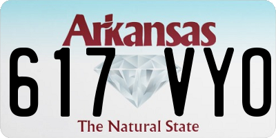 AR license plate 617VYO