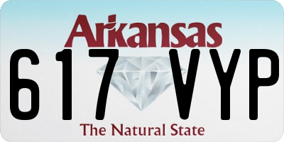 AR license plate 617VYP