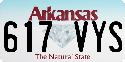 AR license plate 617VYS