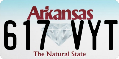 AR license plate 617VYT