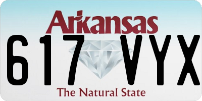 AR license plate 617VYX