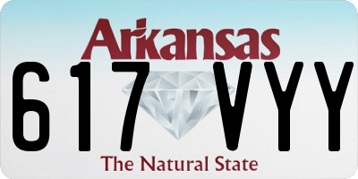 AR license plate 617VYY