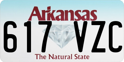 AR license plate 617VZC