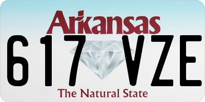 AR license plate 617VZE