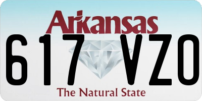 AR license plate 617VZO
