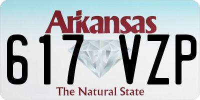 AR license plate 617VZP