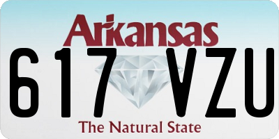 AR license plate 617VZU