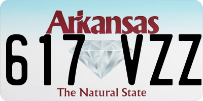 AR license plate 617VZZ