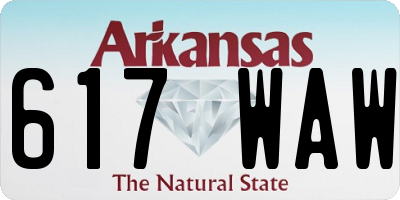 AR license plate 617WAW