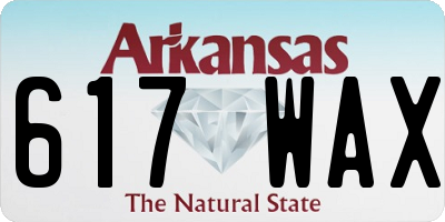 AR license plate 617WAX