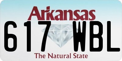 AR license plate 617WBL