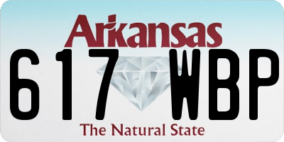 AR license plate 617WBP