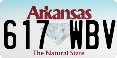 AR license plate 617WBV