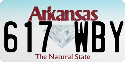 AR license plate 617WBY