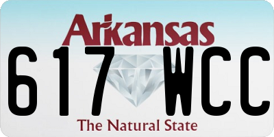 AR license plate 617WCC