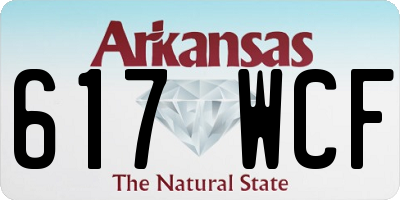 AR license plate 617WCF