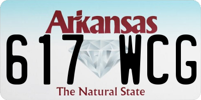 AR license plate 617WCG
