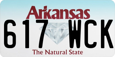 AR license plate 617WCK