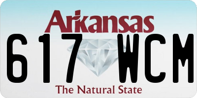 AR license plate 617WCM