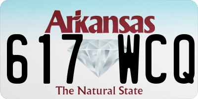 AR license plate 617WCQ