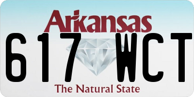 AR license plate 617WCT