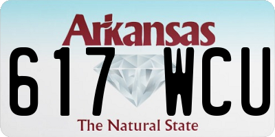 AR license plate 617WCU