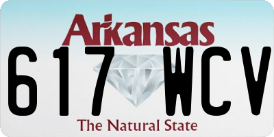 AR license plate 617WCV