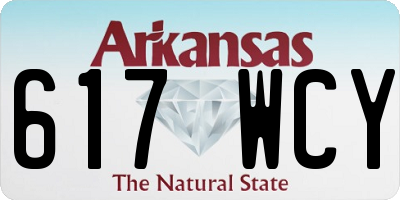 AR license plate 617WCY