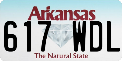 AR license plate 617WDL