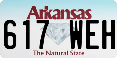 AR license plate 617WEH